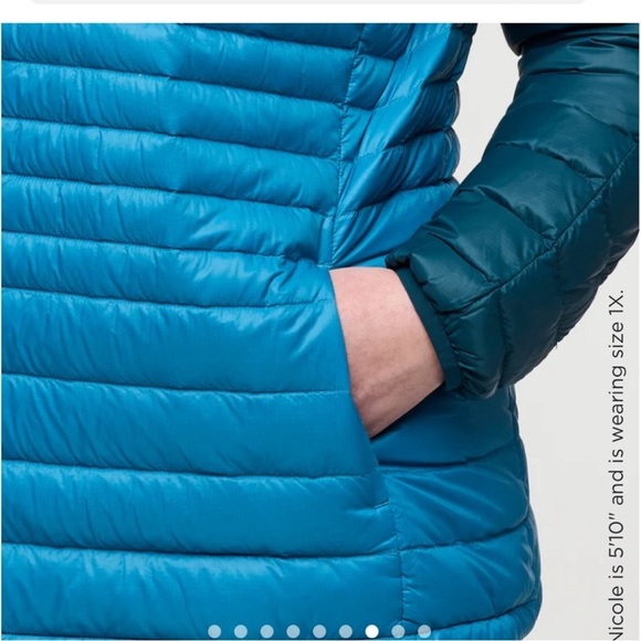 Cotopaxi Women’s XL Fuego Down Jacket Puffer Puff Blue Green NWT Abyss Lake - Picture 13 of 15